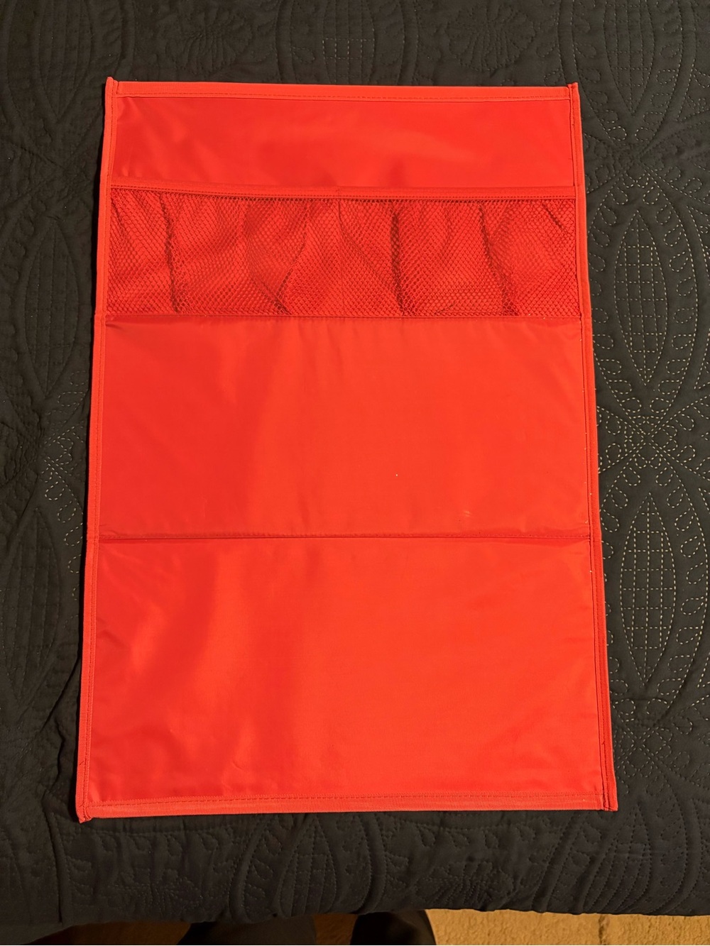Thirty-One Bright Red Organizer Pouch with Mesh Pocket